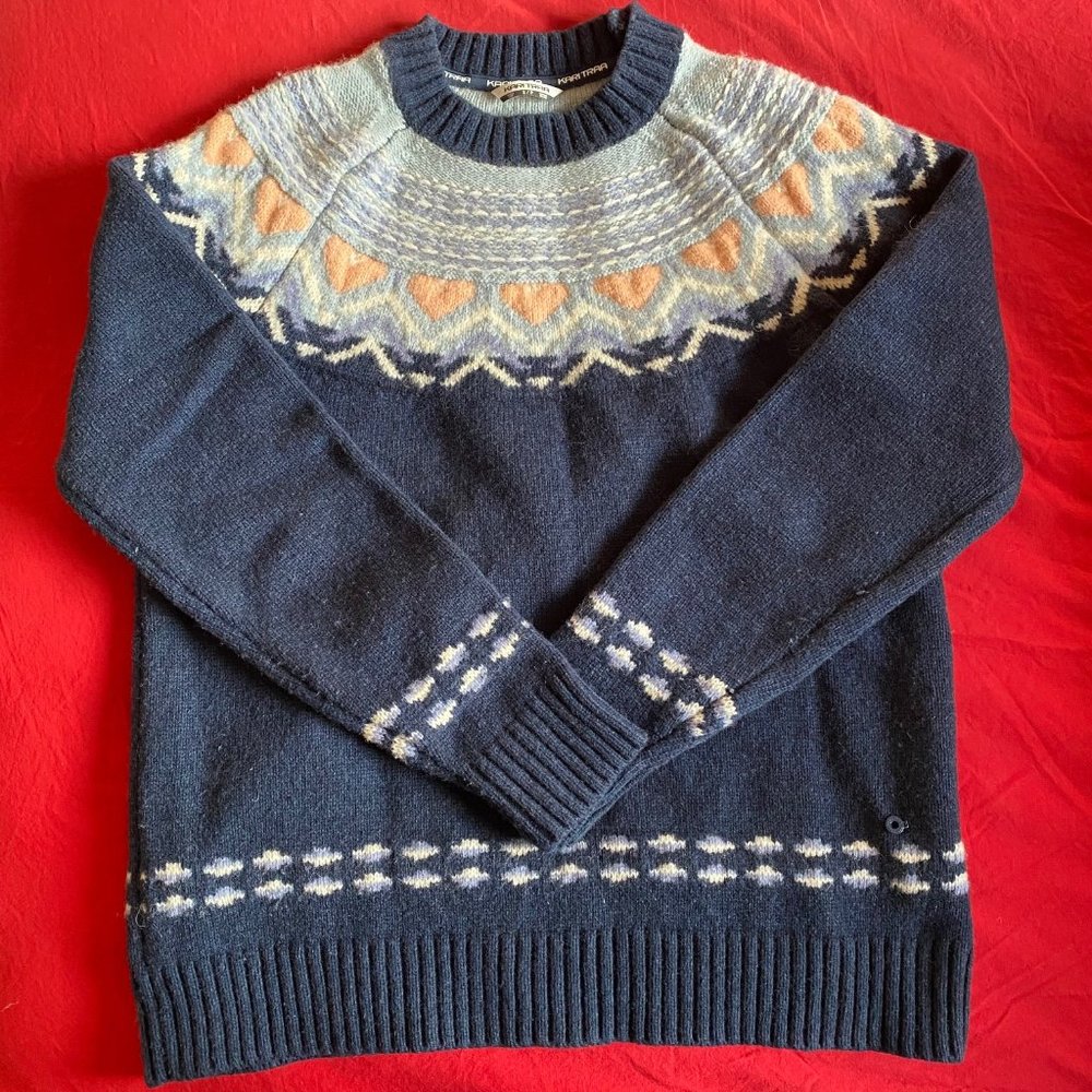 KARI TRAA Nordic Sundve Knit Sweater size S